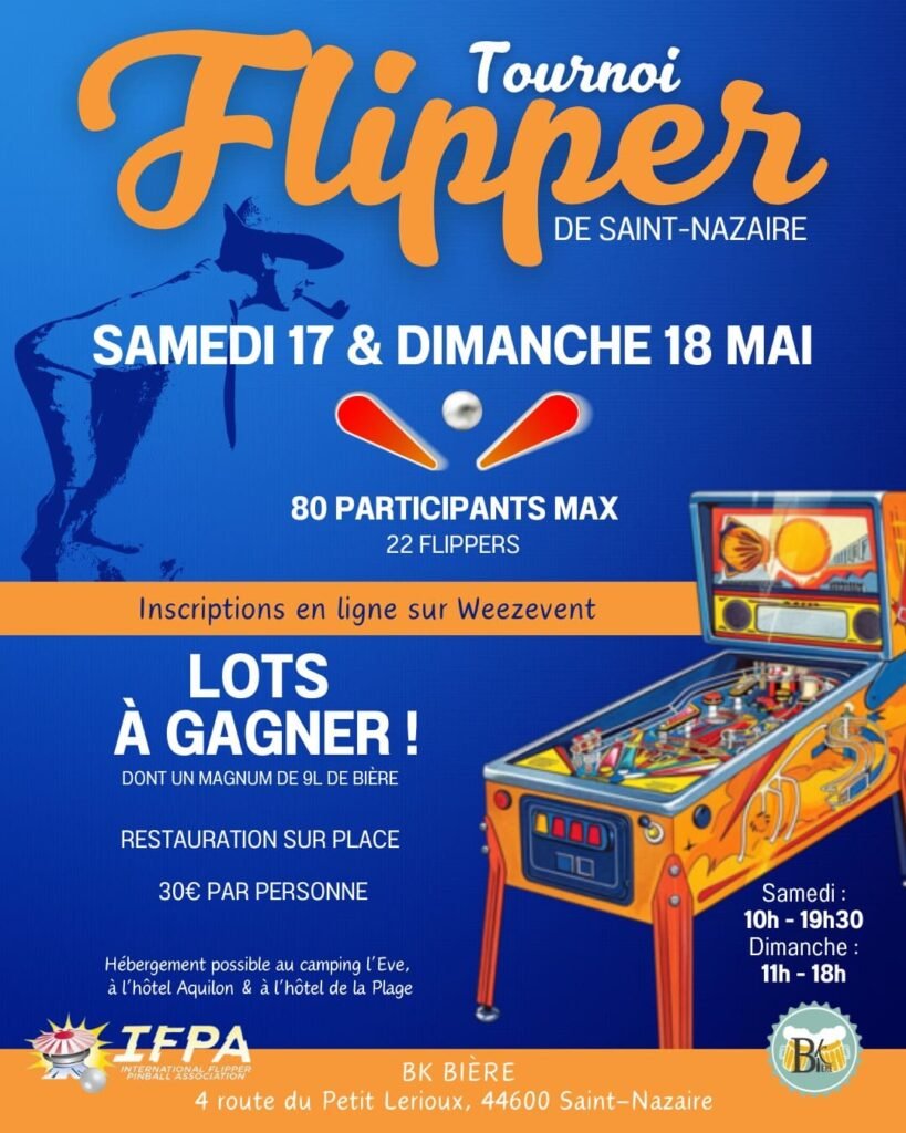 Tournoi de flipper de Saint Nazaire